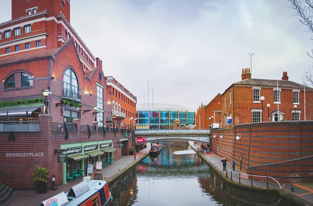 Brindleyplace canalside, Birmingham