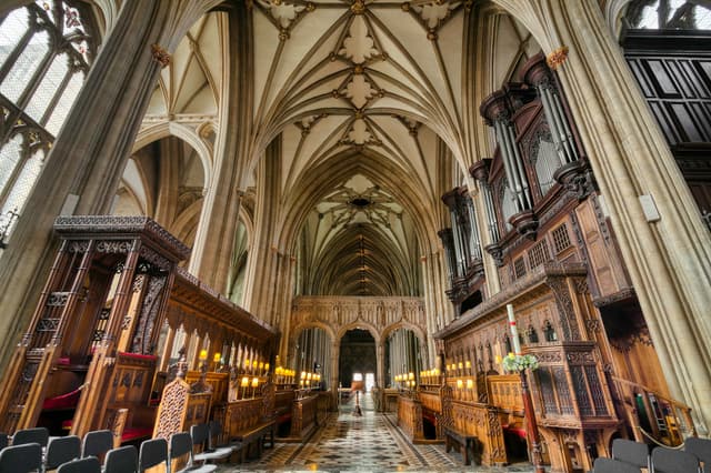 Inside Bristol Cathedral