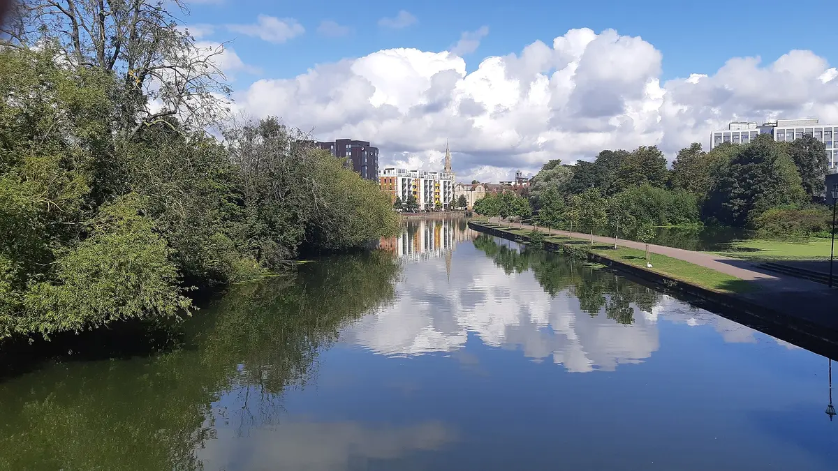 The River Great Ouse running through Bedford