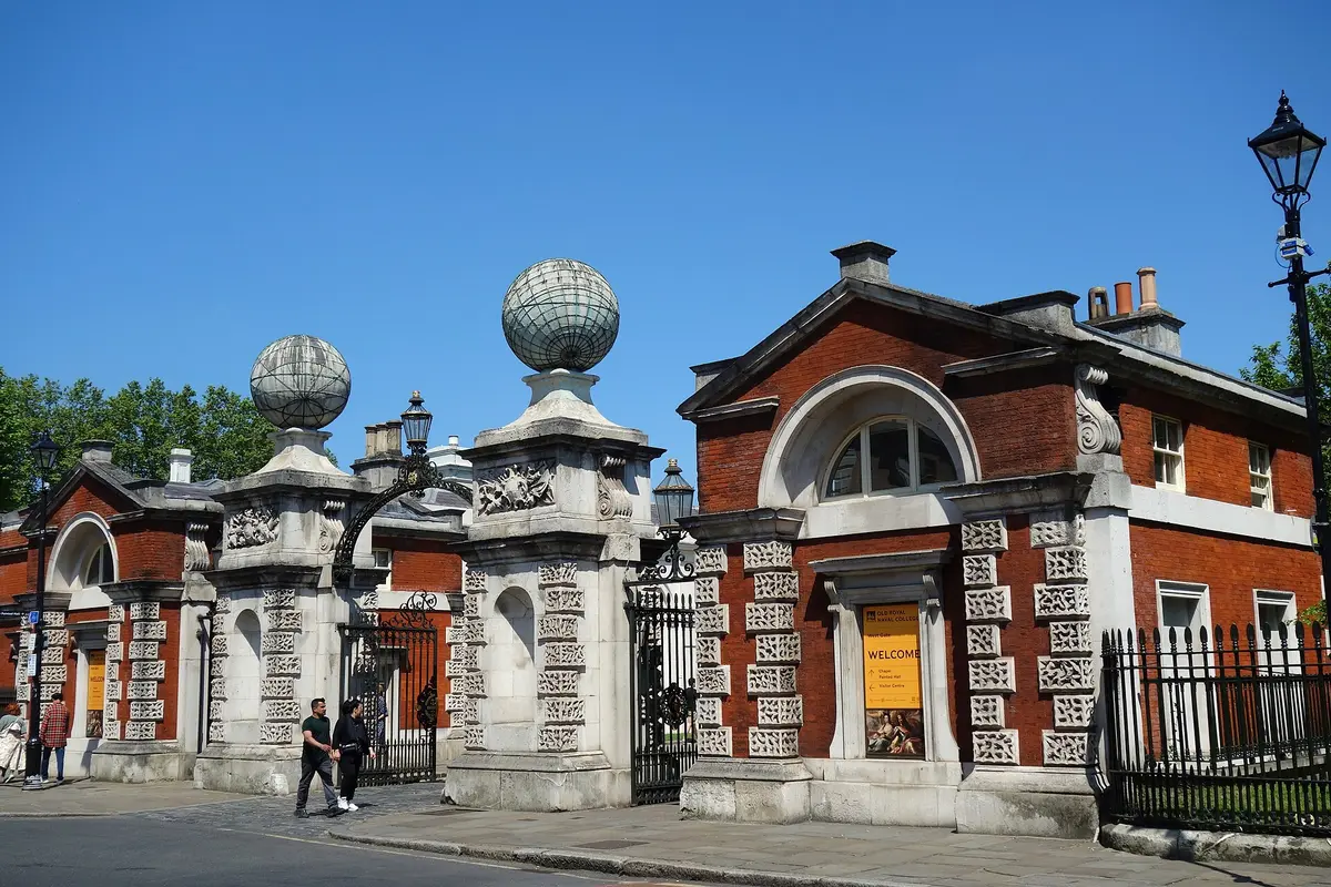 The west gate of the Old Royal Naval College, Greenwich