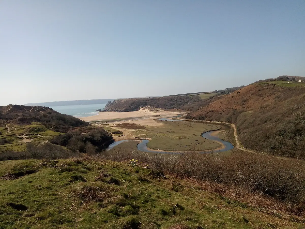 Three Cliffs Bay on the Gower coast